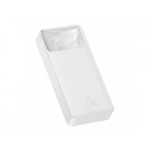 Купити Powerbank Baseus Bipow 20000mAh 20W (PPBD20K/29492) White - ціна в Києві, Львові, Вінниці, Хмельницькому, Франківську, Україні | інтернет-магазин TELEMART.UA фото