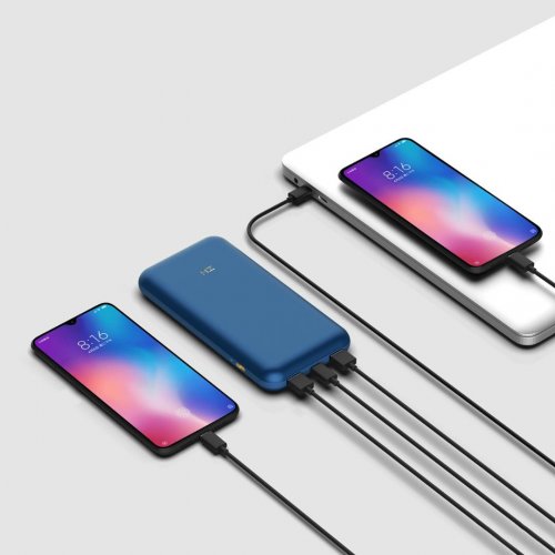 Купить Powerbank ZMI 10 Pro 20000mAh 65W (QB823) Blue - цена в Харькове, Киеве, Днепре, Одессе
в интернет-магазине Telemart фото