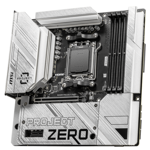 Photo Motherboard MSI B650M PROJECT ZERO (sAM5, AMD B650)