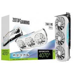 Видеокарта Zotac GeForce RTX 4070 Ti Trinity White OC 12288MB (ZT-D40710Q-10P)