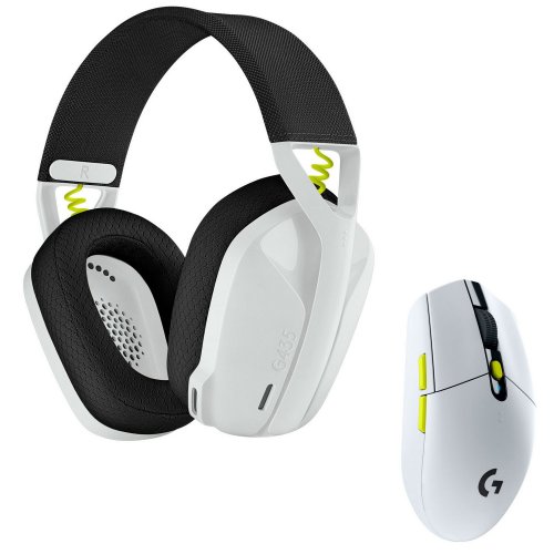 Купити Уцінка навушники Logitech G435SE + G305SE Wireless (981-001162) Black/White (вскрита упаковка, 538300) - ціна в Києві, Львові, Вінниці, Хмельницькому, Франківську, Україні | інтернет-магазин TELEMART.UA фото