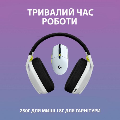 Купити Уцінка навушники Logitech G435SE + G305SE Wireless (981-001162) Black/White (вскрита упаковка, 538300) - ціна в Києві, Львові, Вінниці, Хмельницькому, Франківську, Україні | інтернет-магазин TELEMART.UA фото