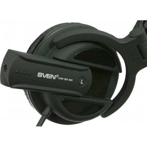 Купить Наушники SVEN HM-80BK Black - цена в Харькове, Киеве, Днепре, Одессе
в интернет-магазине Telemart фото