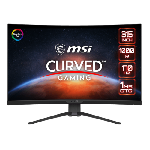 Купить Монитор MSI 31.5" MAG 325CQRF-QD Black - цена в Харькове, Киеве, Днепре, Одессе
в интернет-магазине Telemart фото