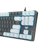 Photo Keyboard AULA F3287 Mechanical KRGD blue (6948391240688) White/Grey