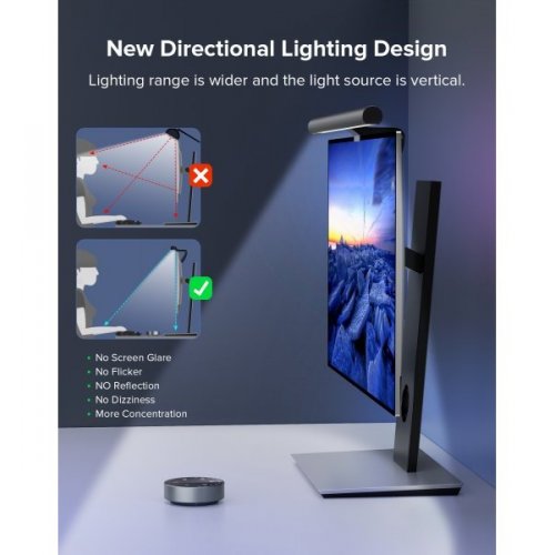 Купить Светодиодная лампа для монитора Choetech E1129 Black - цена в Харькове, Киеве, Днепре, Одессе
в интернет-магазине Telemart фото