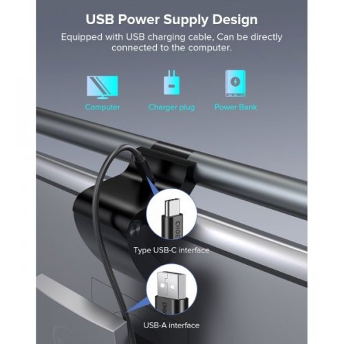 Купить Светодиодная лампа для монитора Choetech E1129 Black - цена в Харькове, Киеве, Днепре, Одессе
в интернет-магазине Telemart фото