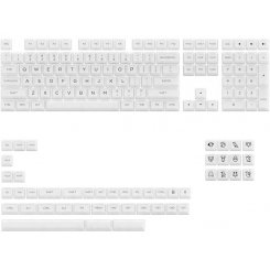Набір кейкапів AKKO ASA Clear printed keycap V2 Fullset (6925758621342) White