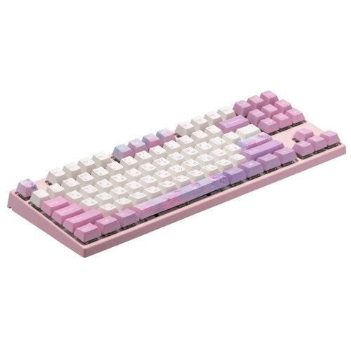 Photo Keyboard Varmilo VED87 Dreams On Board Cherry Mx Red (A29A030D4A0A17A028) Pink