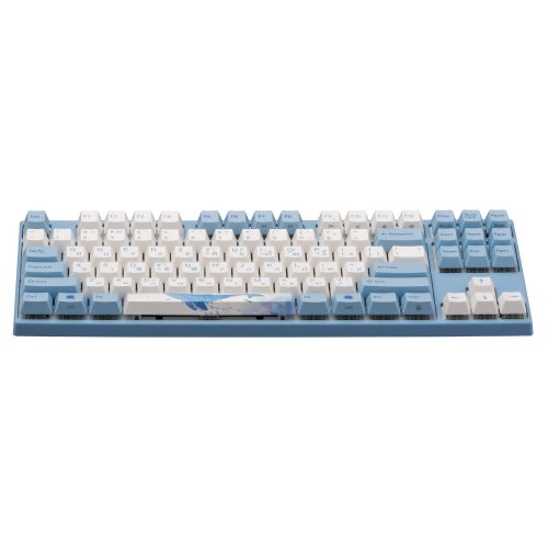 Купить Клавиатура Varmilo VEA87 Sea Melody White Led Cherry Mx Red (A23A038D4A3A17A033) Blue - цена в Харькове, Киеве, Днепре, Одессе
в интернет-магазине Telemart фото