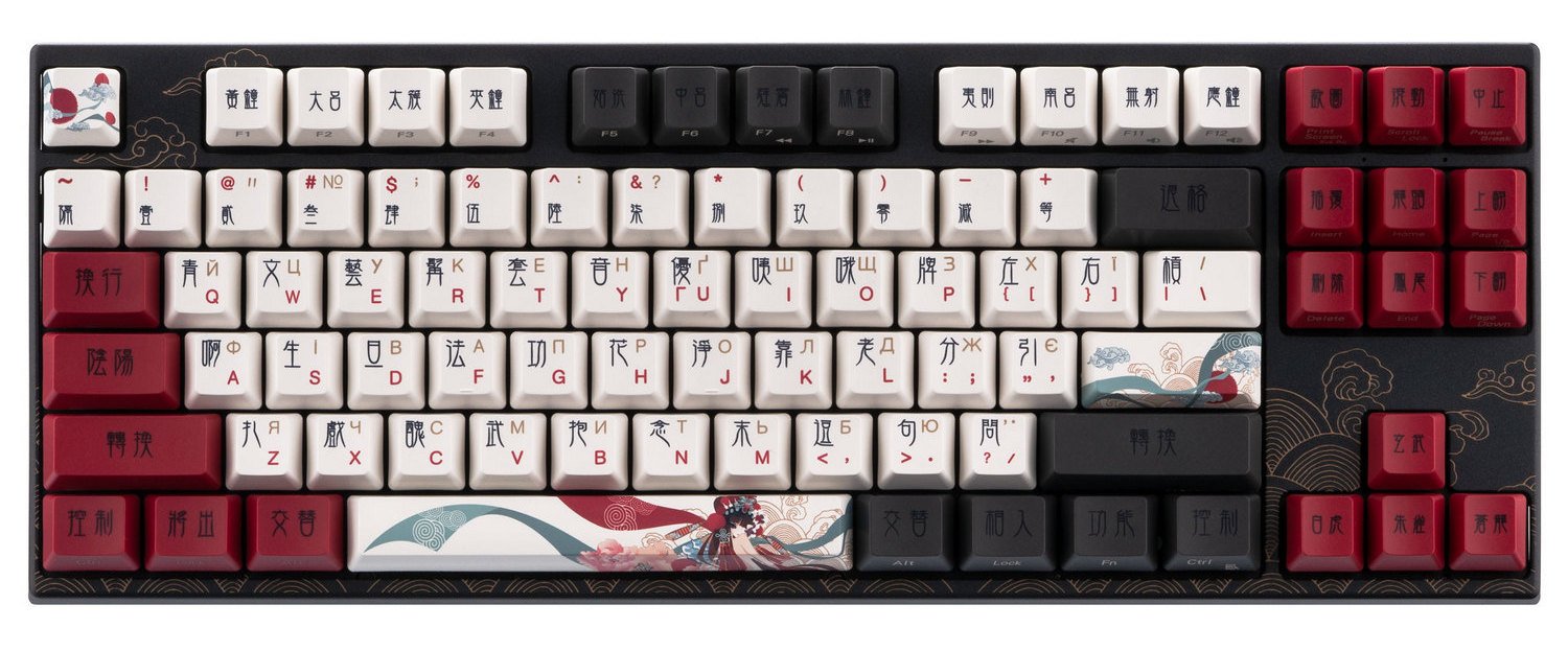 Купить Клавиатура Varmilo VEM87 Beijing Opera White Led EC V2 Ivy  A33A028B1A3A17A025) Black - цена в Харькове, Киеве, Днепре, Одессе в  интернет-магазине Telemart