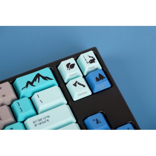 Photo Keyboard Varmilo VEM87 Summit R1 White Led EC V2 Sakura (A33A050A9A3A17A007) Blue