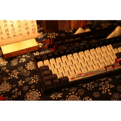Photo Keyboard Varmilo VPE87 Chang'e White Led Cherry Mx Silent Red (A50A054D5A3A01A043) Blue