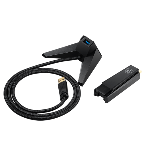 Купити Мережева карта MSI AX1800 WiFi USB Adapter - ціна в Києві, Львові, Вінниці, Хмельницькому, Франківську, Україні | інтернет-магазин TELEMART.UA фото
