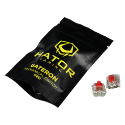 Комплект механічних перемикачів HATOR Hotswap Switch Gateron Red 10pcs (HTS-117)