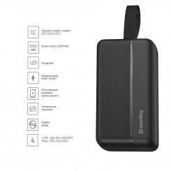 Powerbank ColorWay 30000mAh 22.5W High-Power 2 (CW-PB300LPC2BK-PD) Black