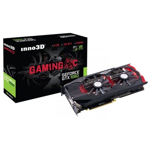 Продать Видеокарта Inno3D GeForce GTX 1060 Gaming OC 6144MB (N1060-1SDN-N5GNX) по Trade-In интернет-магазине Телемарт - Киев, Днепр, Украина фото