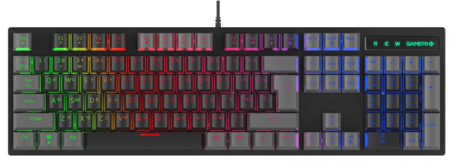 Купить Клавиатура GamePro MK105R LED Red Switch Black - цена в Харькове ...