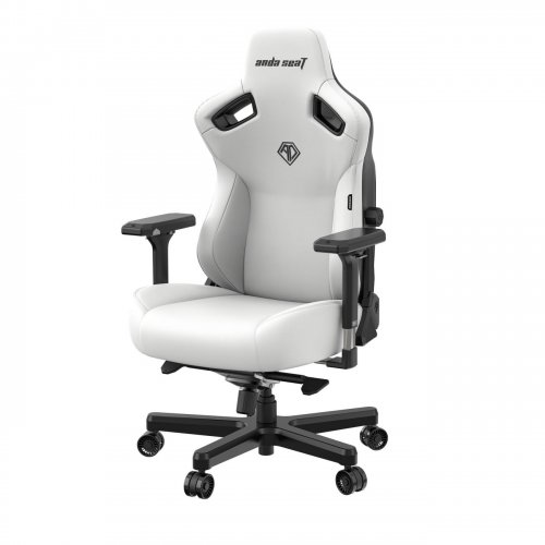 Ігрове крісло Anda Seat Kaiser 3 L (AD12YDC-L-01-W-PV/C) White купити в Україні: Київ, Львів, Хмельницький, Тернопіль, Івано-Франківськ | Низька ціна, відгуки, характеристики від TELEMART фото