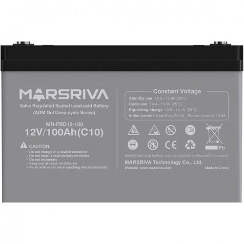 Купить Аккумуляторная батарея Marsriva 12V 100Ah (MR-PBD12-100) - цена в Харькове, Киеве, Днепре, Одессе
в интернет-магазине Telemart фото