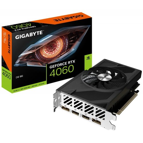 Photo Video Graphic Card Gigabyte GeForce RTX 4060 D6 8192MB (GV-N4060D6-8GD)