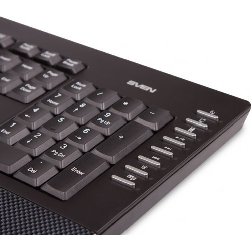 Купить Клавиатура SVEN Comfort 4200 USB Сarbon - цена в Харькове, Киеве, Днепре, Одессе
в интернет-магазине Telemart фото