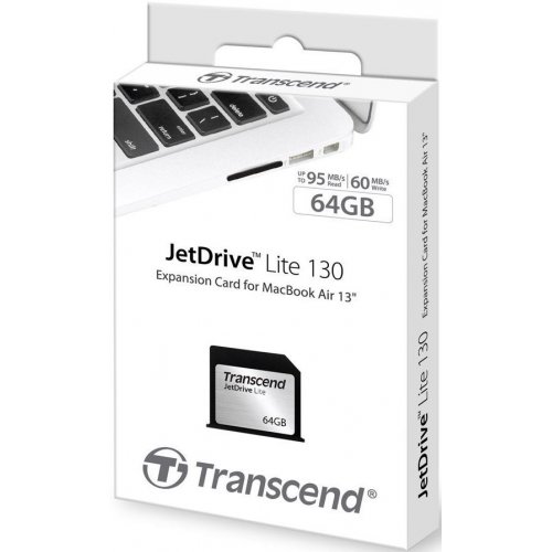 Карта пам'яті Transcend JetDrive Lite 130 64 GB (TS64GJDL130) купити в Україні | Telemart фото