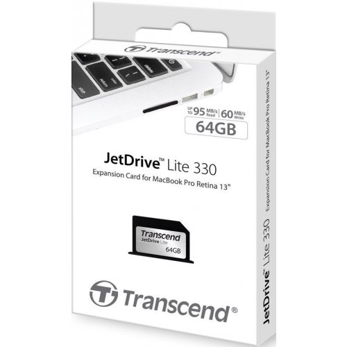 Карта пам'яті Transcend JetDrive Lite 300 64 GB (TS64GJDL330) купити в Україні | Telemart фото
