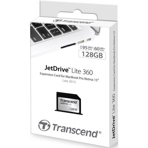 Купити Transcend JetDrive Lite 360 128GB (TS128GJDL360) - ціна в Києві, Львові, Вінниці, Хмельницькому, Франківську, Україні | інтернет-магазин TELEMART.UA фото