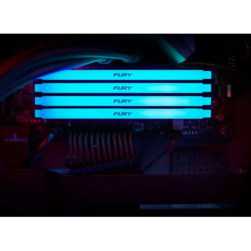 Продати ОЗП Kingston DDR4 32GB (2x16GB) 2666Mhz FURY Beast RGB Black (KF426C16BB12AK2/32) за Trade-In у інтернет-магазині Телемарт - Київ, Дніпро, Україна фото