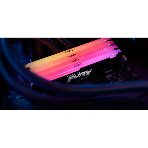 Продати ОЗП Kingston DDR4 64GB (4x16GB) 2666Mhz FURY Beast RGB Black (KF426C16BB12AK4/64) за Trade-In у інтернет-магазині Телемарт - Київ, Дніпро, Україна фото