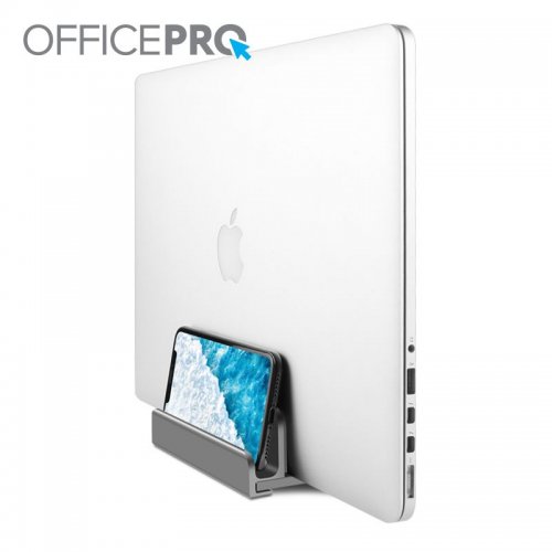 Вертикальна підставка під ноутбук OfficePro LS580 Silver купити в Україні: Київ, Львів, Хмельницький, Тернопіль, Івано-Франківськ | Низька ціна, відгуки, характеристики від TELEMART фото