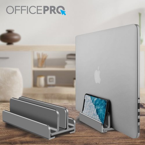 Вертикальна підставка під ноутбук OfficePro LS580 Silver купити в Україні: Київ, Львів, Хмельницький, Тернопіль, Івано-Франківськ | Низька ціна, відгуки, характеристики від TELEMART фото