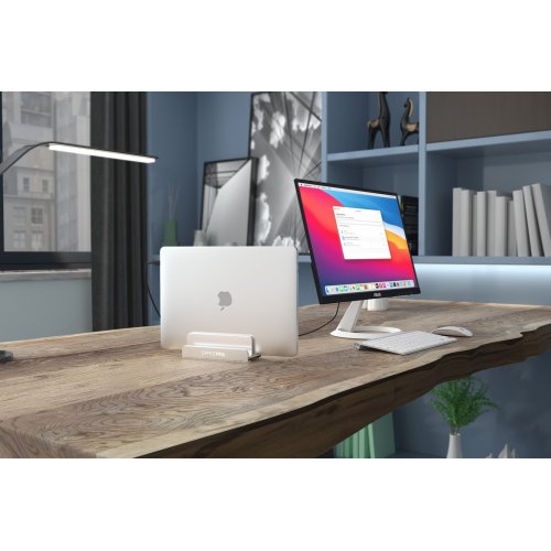 Вертикальна підставка під ноутбук OfficePro LS580 Silver купити в Україні: Київ, Львів, Хмельницький, Тернопіль, Івано-Франківськ | Низька ціна, відгуки, характеристики від TELEMART фото