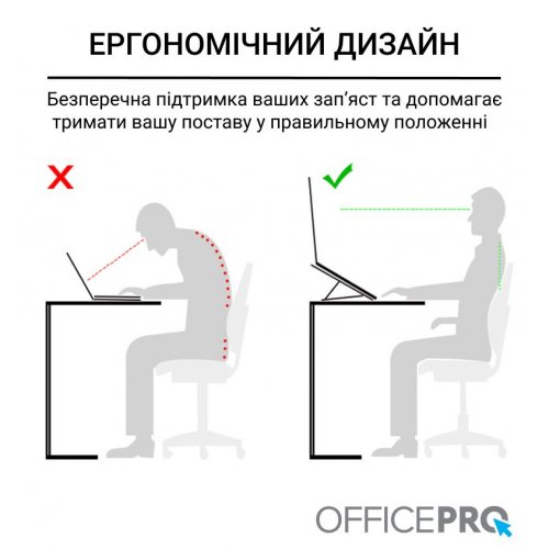Подставка для ноутбука OfficePro LS530 Black купить в Украине: Киев, Днепр, Харьков, Одесса  | Низкая цена, отзывы, характеристики от TELEMART фото