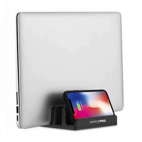 Вертикальная подставка под ноутбук OfficePro LS730 Black купить в Украине: Киев, Днепр, Харьков, Одесса  | Низкая цена, отзывы, характеристики от TELEMART фото