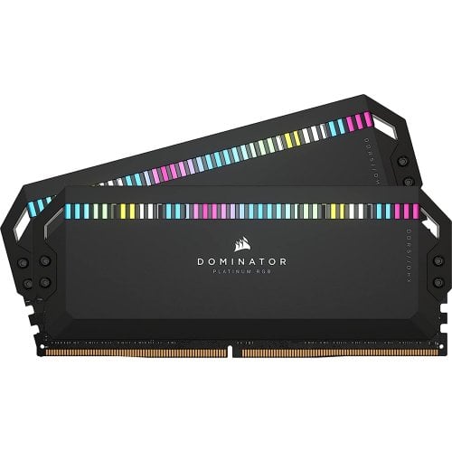 Photo RAM Corsair DDR5 32GB (2x16GB) 6000Mhz Dominator Platinum RGB Black (CMT32GX5M2X6000C36)