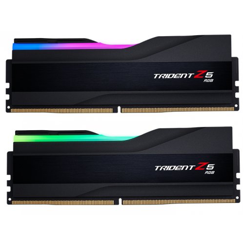 ОЗП G.Skill DDR5 96GB (2x48GB) 5600Mhz Trident Z5 RGB Black (F5-5600J4040D48GX2-TZ5RK) купити з перевіркою сумісності: огляд, характеристики, ціна у Києві, Львові, Вінниці, Хмельницькому, Івано-Франківську, Україні | інтернет-магазин TELEMART.UA фото