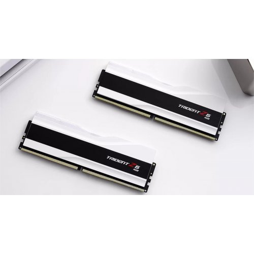ОЗП G.Skill DDR5 96GB (2x48GB) 6400Mhz Trident Z5 RGB Silver (F5-6400J3239F48GX2-TZ5RW) купити в Україні: Київ, Львів, Хмельницький, Тернопіль | Перевірка сумісності, низька ціна, відгуки, характеристики від TELEMART фото