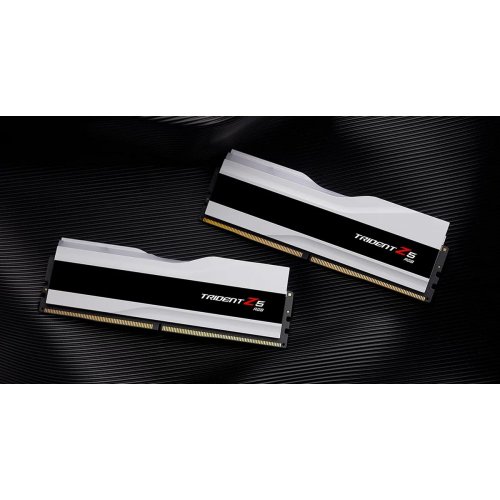 ОЗП G.Skill DDR5 96GB (2x48GB) 6400Mhz Trident Z5 RGB Silver (F5-6400J3239F48GX2-TZ5RW) купити в Україні: Київ, Львів, Хмельницький, Тернопіль | Перевірка сумісності, низька ціна, відгуки, характеристики від TELEMART фото