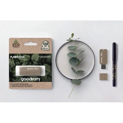 Накопитель Goodram UME3 Eco Friendly 128GB USB 3.0 (UME3-1280EFR11) Brown купить в Украине: Киев, Днепр, Харьков, Одесса  | Низкая цена, отзывы, характеристики от TELEMART фото