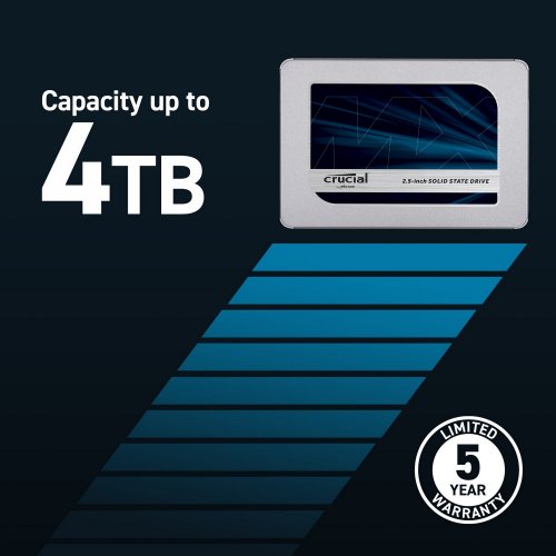 Продать SSD-диск Crucial MX500 TLC 4TB 2.5" (CT4000MX500SSD1) по Trade-In интернет-магазине Телемарт - Киев, Днепр, Украина фото