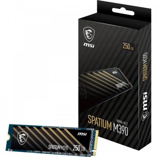 Продать SSD-диск MSI SPATIUM M390 3D NAND 250GB M.2 (2280 PCI-E) NVMe 1.4 (S78-4409PY0-P83) по Trade-In интернет-магазине Телемарт - Киев, Днепр, Украина фото