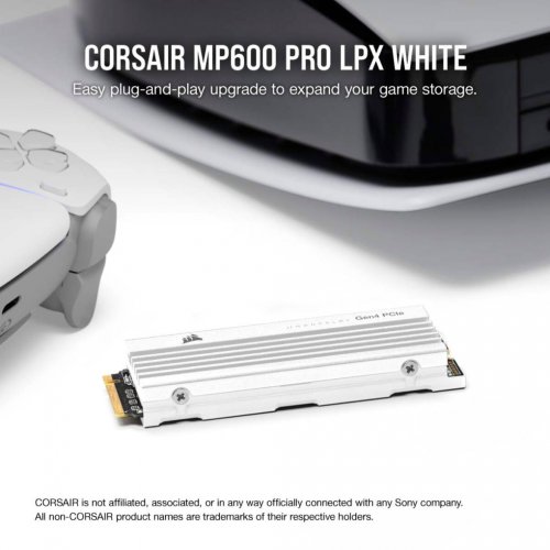 Photo SSD Drive Corsair MP600 PRO LPX 3D NAND TLC 2TB M.2 (2280 PCI-E) NVMe x4 (CSSD-F2000GBMP600PLPW)