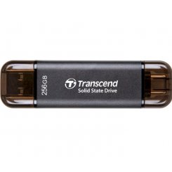SSD-диск Transcend ESD310 3D NAND 256GB USB + USB Type-C (TS256GESD310C) Black