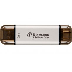 SSD-диск Transcend ESD310 3D NAND 2TB USB + USB Type-C (TS2TESD310S) Silver
