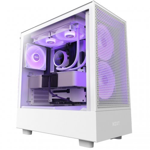 Photo NZXT H5 Flow RGB Tempered Glass without PSU (CC-H51FW-R1) White