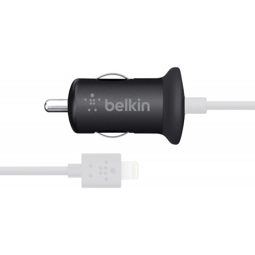 Автомобільний зарядний пристрій Belkin USB Car Charger Lightning 1A (F8J076btBLK) Black купити в Україні: Київ, Львів, Хмельницький, Тернопіль, Івано-Франківськ | Низька ціна, відгуки, характеристики від TELEMART фото