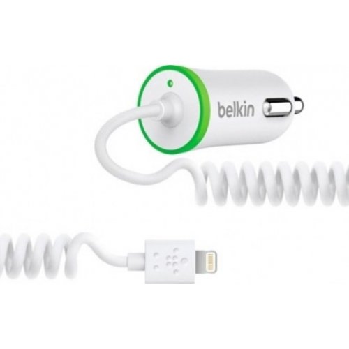 Автомобільний зарядний пристрій Belkin USB Car Charger Lightning 1A (F8J074btWHT) White купити в Україні: Київ, Львів, Хмельницький, Тернопіль, Івано-Франківськ | Низька ціна, відгуки, характеристики від TELEMART фото