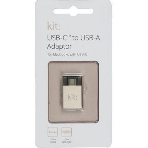Купить Адаптер Kit Premium USB-C to USB-A 3.1 Gold - цена в Харькове, Киеве, Днепре, Одессе
в интернет-магазине Telemart фото